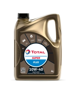 Olio motore 'total super plus 10w40', 4 litri